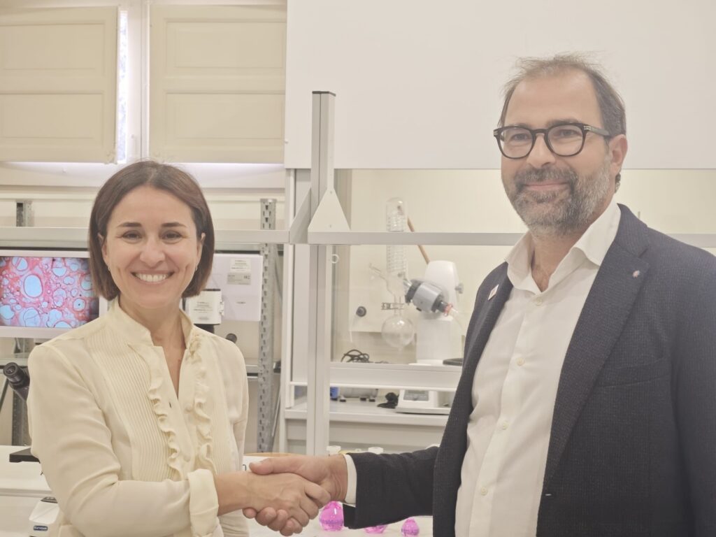 La Presidente dell'ITS Academy NTV A. Vota, Maria Pia Pensabene, eil Presidente del'Ordine dei Biologi Sicilia, ALessandro Pitruzzella