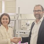 La Presidente dell'ITS Academy NTV A. Vota, Maria Pia Pensabene, eil Presidente del'Ordine dei Biologi Sicilia, ALessandro Pitruzzella